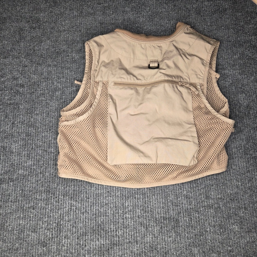 Master Sportsman Fishing Vest Mens M Tan Mesh Utility Gorpcore Outdoor - Picture 3 of 6
